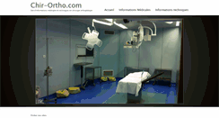 Desktop Screenshot of chir-ortho.com